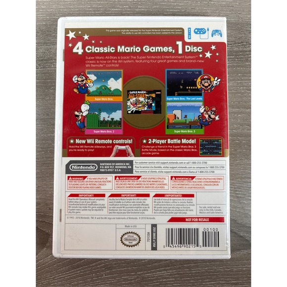 Nintendo Wii Super Mario All-Stars 25th Anniversary Edition RVL-P-SVME-USZ CIB - Picture 2 of 5
